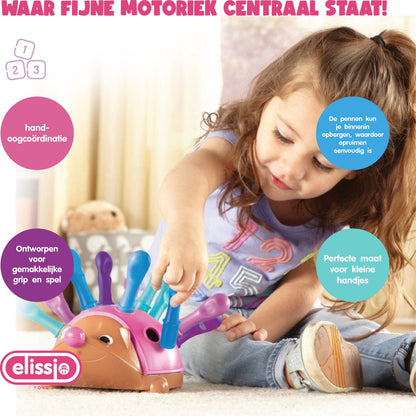 Leer & Prik Egel roze