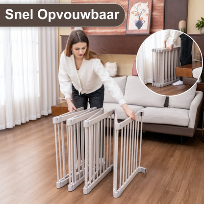 Japandi Beige Houten Inklapbare Grondbox Multifunctioneel 130x130x70