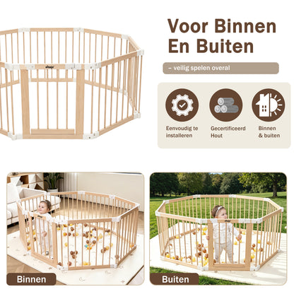 Houten Inklapbare Grondbox Multifunctioneel 130x130x70