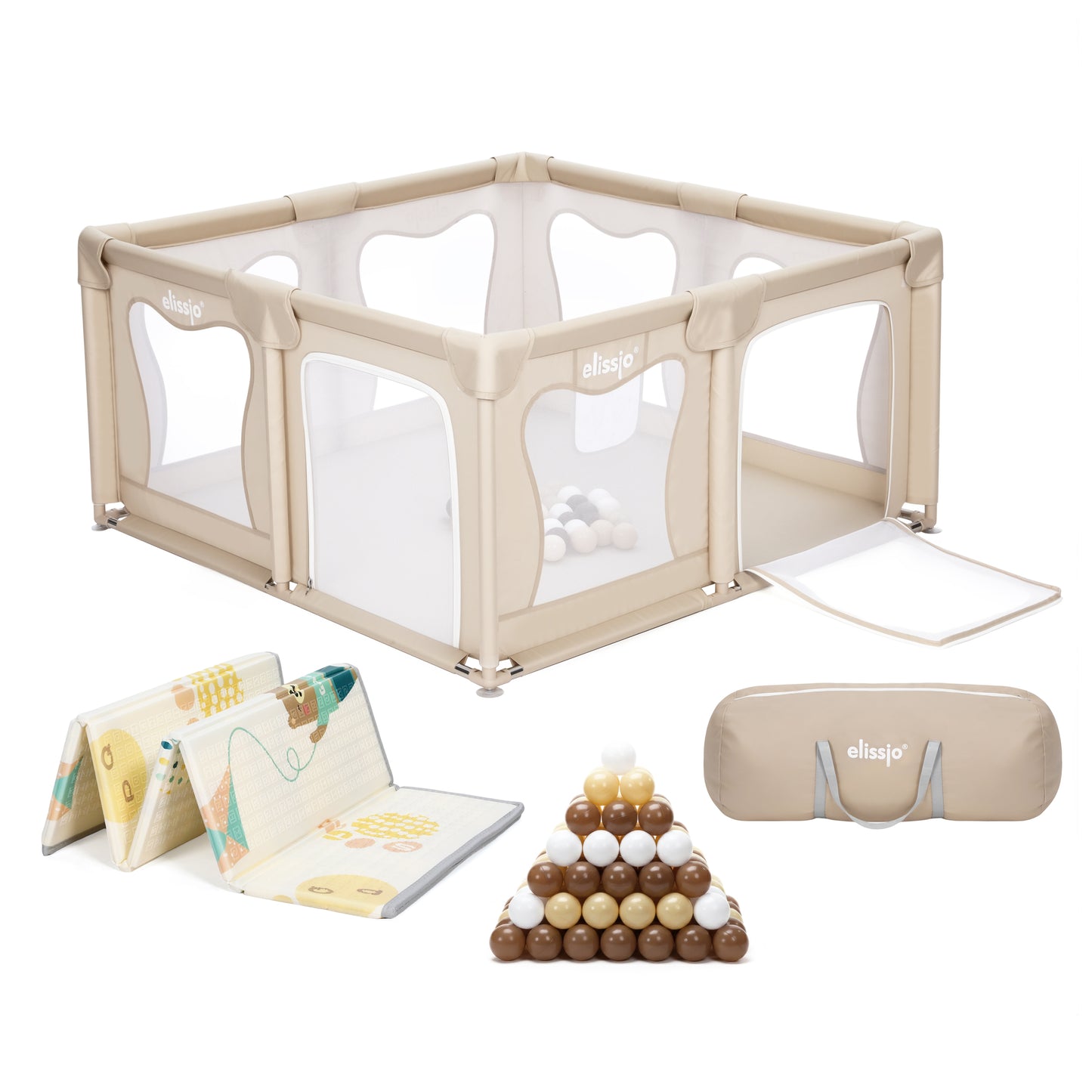 Elissio® Grondbox 120×120 cm Beige PRE-ORDER